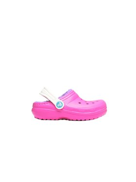 Crocs Crocs Klapki Classic Lined Clog Kid's Różowy