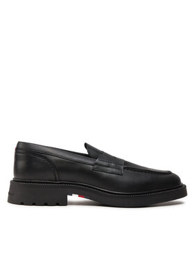 Tommy Hilfiger Tommy Hilfiger Лофери Comfort Lwt Lth Loafer FM0FM05089 Чорний
