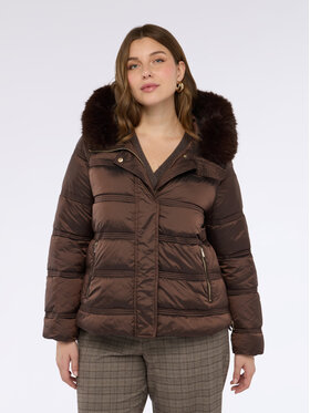 Fiorella Rubino Fiorella Rubino Kurtka puchowa F006T001423N022 Brązowy A-Line Fit