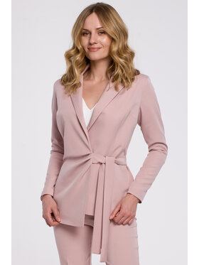 Makover Makover Marynarka K056 Różowy Regular Fit