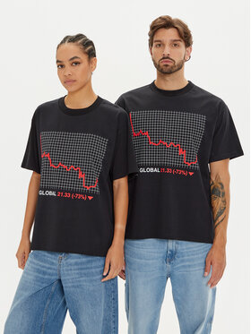 2005 2005 T-Shirt Dump Μαύρο Oversize