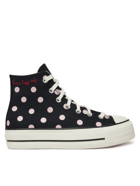 Converse Converse Plátenky Chuck Taylor All Star Lift Platform Polka Dots A10688C Čierna