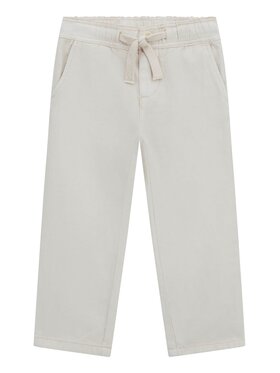 Guess Kids Guess Kids Spodnie materiałowe 173141 Biały Regular Fit