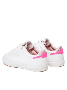 Pepe Jeans Tenis Superge Kenton Basic Girl PGS30549 Bela