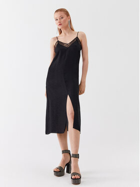 Patrizia Pepe Patrizia Pepe Hétköznapi ruha 2A2592 Fekete Regular Fit
