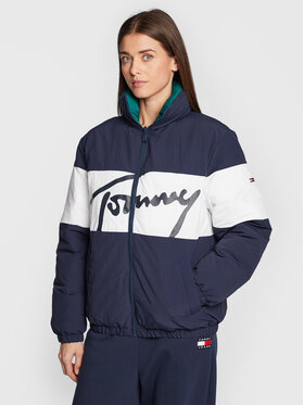 Tommy Jeans Tommy Jeans Giubbotto piumino Signature DW0DW14308 Blu scuro Oversize