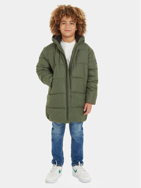 Calvin Klein Jeans Calvin Klein Jeans Пухено яке Essential IB0IB01277 Зелен Regular Fit