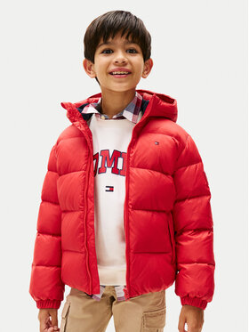 Tommy Hilfiger Tommy Hilfiger Kurtka puchowa Essential KB0KB10091 D Czerwony Regular Fit