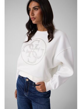 Guess Guess Bluza 184248 Biały Classic Fit