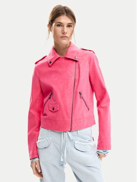 Desigual Desigual Μπουφάν από απομίμηση δέρματος Lolly 26SWEW06 Ροζ Regular Fit