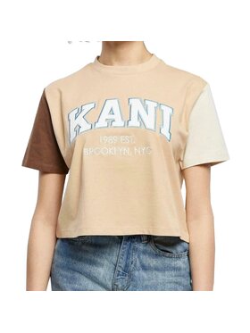 Karl Kani Karl Kani T-Shirt SERIF CROP BLOCK TEE Kolorowy Regular Fit