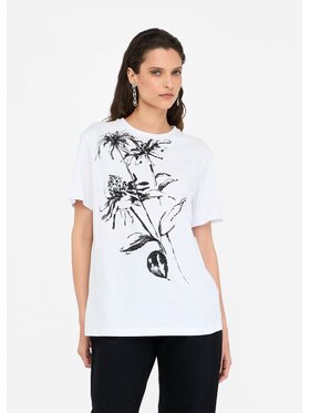 Liu Jo Liu Jo T-Shirt CF5382J6308W9992 Biały Regular Fit