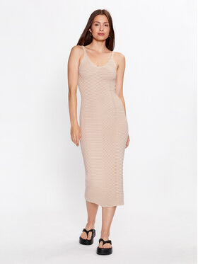 Glamorous Glamorous Vsakodnevna obleka CA0434 Bež Slim Fit
