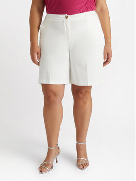 Fiorella Rubino Fiorella Rubino Szorty materiałowe P090T005053N011 Biały A-Line Fit