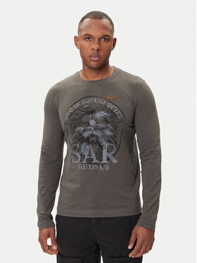 Aeronautica Militare Aeronautica Militare Majica dugih rukava 252TS2485UJ00708 Siva Regular Fit