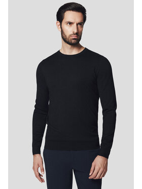 Lancerto Lancerto Sweter Geir SW073224000079 Czarny Regular Fit