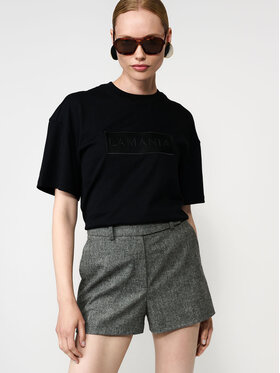 La Mania La Mania T-Shirt ALISA Czarny Classic Fit