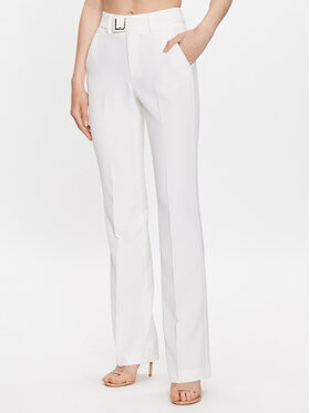 Liu Jo Liu Jo Pantaloni din material WA3434 T7896 Alb Regular Fit