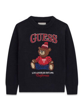 Guess Guess Džemper N6BR03 Z1393 Tamnoplava Regular Fit