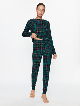 Lauren Ralph Lauren Lauren Ralph Lauren Pyžamo 2Pc Garment ILN92292 Zelená Regular Fit