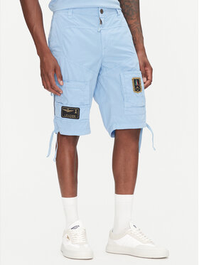 Aeronautica Militare Aeronautica Militare Stoffshorts 251BE041CT1122 Himmelblau Regular Fit