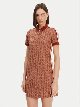 Lacoste Lacoste Sukienka codzienna EF2655 Brązowy Slim Fit