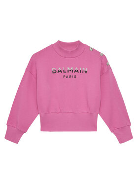 Balmain Balmain Суитшърт BV4A90-Z0081 Розов Regular Fit