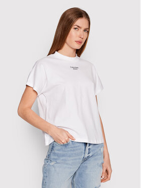 Calvin Klein Jeans Calvin Klein Jeans T-shirt J20J218708 Bijela Relaxed Fit
