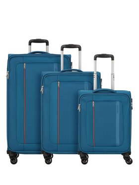 American Tourister American Tourister Komplet walizek 318128 Błękitny