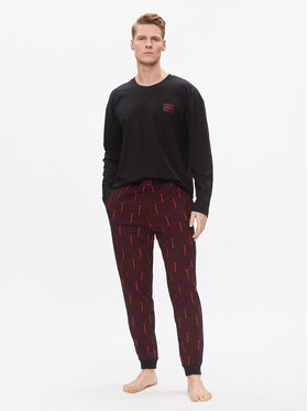HUGO Hugo Pijama Acid Logo 50510471 Negru Relaxed Fit