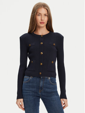 Guess Guess Strickjacke W5YR09 Z0130 Dunkelblau Regular Fit