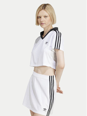 adidas adidas Футболка adicolor Football Jacquard JD2608 Білий Slim Fit