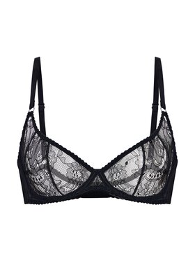 Merci Lingerie Merci Lingerie Biustonosz balkonetka EL17B02D Czarny