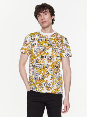 Versace Jeans Couture Versace Jeans Couture T-shirt 74GAH6S0 Blanc Regular Fit