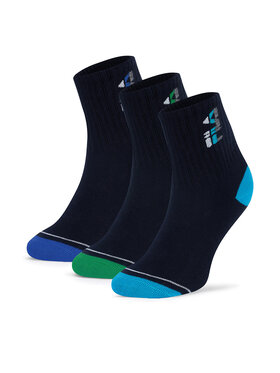 Fila Fila Dlouhé ponožky F8083-AW24 (3-pack) Tmavomodrá