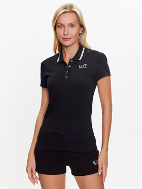 EA7 Emporio Armani EA7 Emporio Armani Polo 3RTF04 TJNXZ 0200 Crna Regular Fit