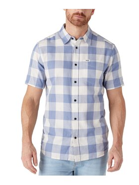 Wrangler Wrangler Koszula W5K02LX4Q Niebieski Regular Fit