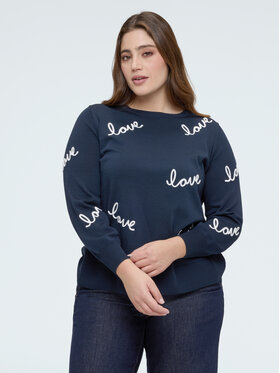 Fiorella Rubino Fiorella Rubino Sweter M127L008402N0Z4 Niebieski A-Line Fit