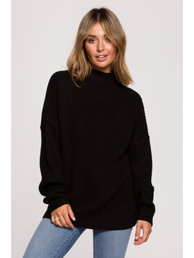 BeWear BeWear Sweter BK078 Czarny Modern Fit