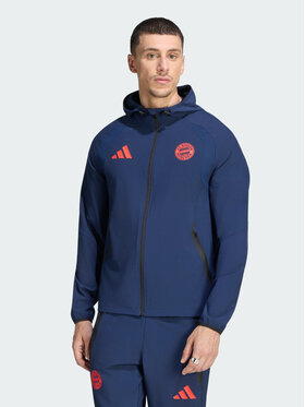 adidas adidas Wiatrówka 171998 Niebieski jasny Slim Fit