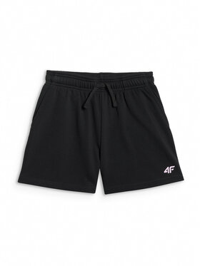 4F 4F Szorty sportowe SUMMERTIME JOY Czarny Regular Fit