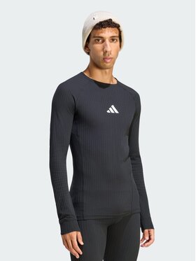 adidas adidas Koszulka techniczna 168740 Czarny Fitted Fit