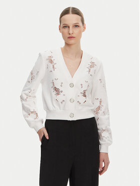 Guess Guess Kardigán W5GQ11 KCWY1 Biela Regular Fit