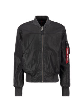 Alpha Industries Alpha Industries Kurtka bomber MA-1 Faux Leather Vintage Bomber Jacket Czarny Regular Fit