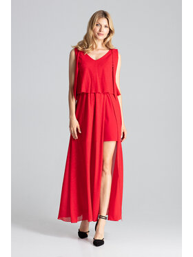 FIGL FIGL Φόρεμα M691 Κόκκινο Regular Fit
