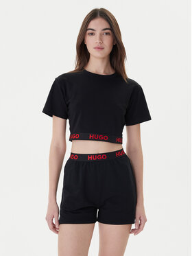 HUGO Hugo T-Shirt Logo 50520497 Černá Relaxed Fit