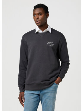 Wrangler Wrangler Felpa EMBROIDERY CREW Nero Regular Fit