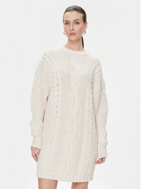 MVP Wardrobe MVP Wardrobe Úpletové šaty Visconti MVPI3AK055.0XXXXXX Écru Relaxed Fit
