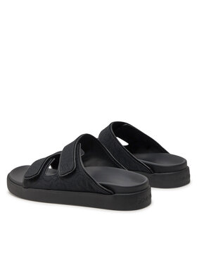 Calvin Klein Natikače Flat Adj Slide Mono Jacq HW0HW01955 Crna