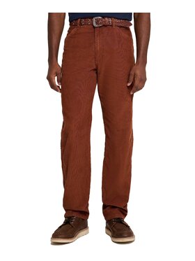 Wrangler Wrangler Spodnie materiałowe 112378541 Brązowy Straight Leg